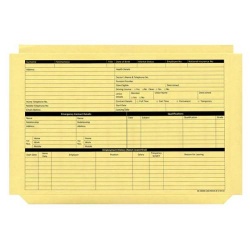 Personnel Wallets Pre-printed (Yellow) Pack of 50